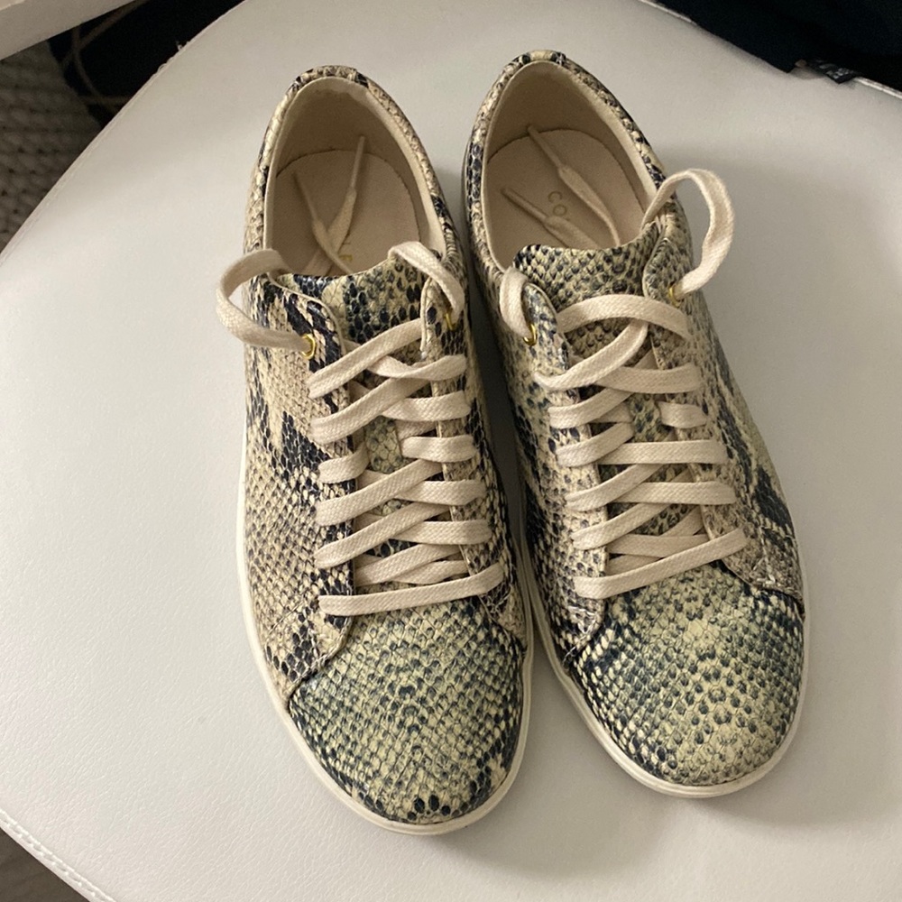 Coke haan sneakers snake skin